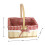 Handwoven Wicker Picnic Basket Rural Style with Removable 2