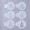 Plastic Drawing Stencil Set White6pcs140x110x0.2mm 1