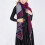 Cachecol feminino xadrez em acrílico, 74,8 x 25,6 polegadas, vermelho 1