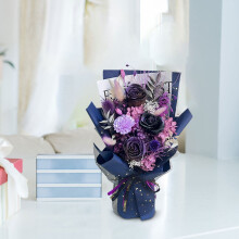 Roses mixed bouquet preserved romantic faux flowers