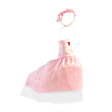 Abito da sposa, completo leggero rosa per prato