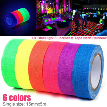 Neon Glow-in-Dark Duct Tape UV Reactive 1 inch 50 feet