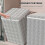 Zip Lidded Wardrobe Storage Bin 180L Non-woven 3