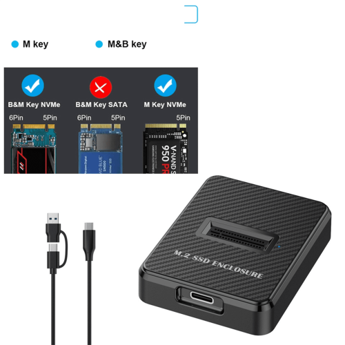 Dokovací stanice M.2NVMe/SATA na USB-C 10 Gb/s 1