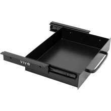 VIVO uitschuifbare lade voor onder het bureau, 13 inch, zwart
