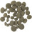 Stofdekorationsknapper Grøn Polyester Aluminium 60 stk 4