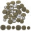 Stofdekorationsknapper Grøn Polyester Aluminium 60 stk 5