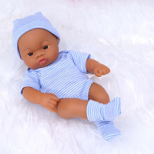 Reborn Baby Doll African American 7.5 inch Soft Vinyl Body