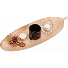 Wooden Leaf Tray16Inch