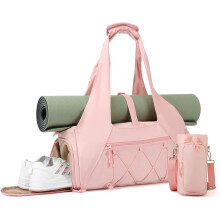 Sac de sport pour femme avec compartiment à chaussures et poche imperméable