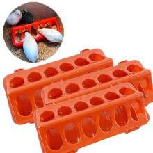 Plastfack med fällbart lock för fjäderfä, 3-pack