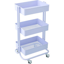 Chariot de rangement roulant Lexington à 3 niveaux en métal (1 pièce)