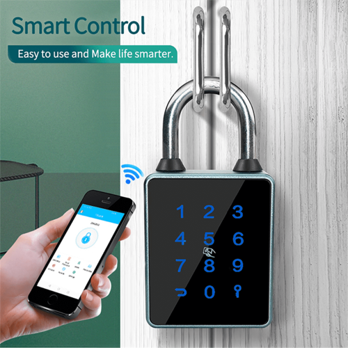 TTLock Bluetooth Padlock with Touch Screen and RFID Card 1