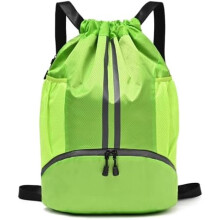 Bolsa de gimnasio con cordón, impermeable, para natación, con espacio para zapatos.