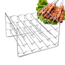 Grelha de aço inoxidável para fritadeira a ar com 3 camadas