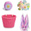 Panier de vélo pour enfants avec décoration à pompons sur le devant 1