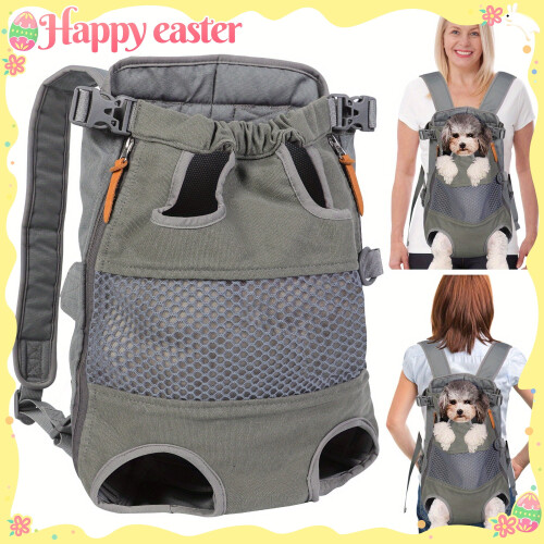 Dog Carrier Backpack Breathable Polyester 1 Pack