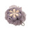 Boule de douche douce double couche à motif fleur de prunier 1