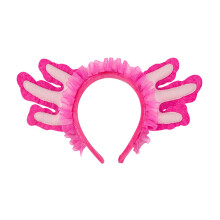 Tiara de cabelo de salamandra de pelúcia para adultos e crianças