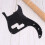 Pickguard μπάσου Tineasur μαύρο 13 οπών 8