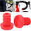 Styreplugger Polyestergummi 22,2 mm Rød 2