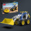 Metalen bulldozer modelbouwset, compatibel met Erector-sets. 1