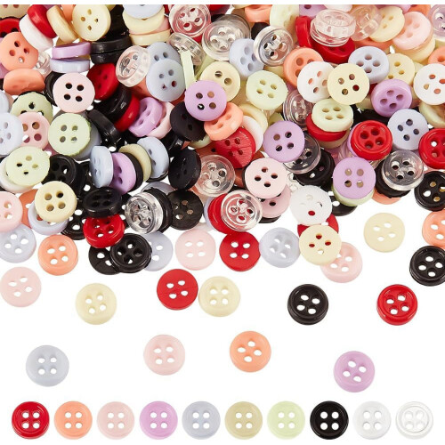 Mini syknapper 6 mm runde harpiks 500 stk.