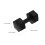 Mini halters, decoratief, zwart, glad, compact, 3 stuks 2