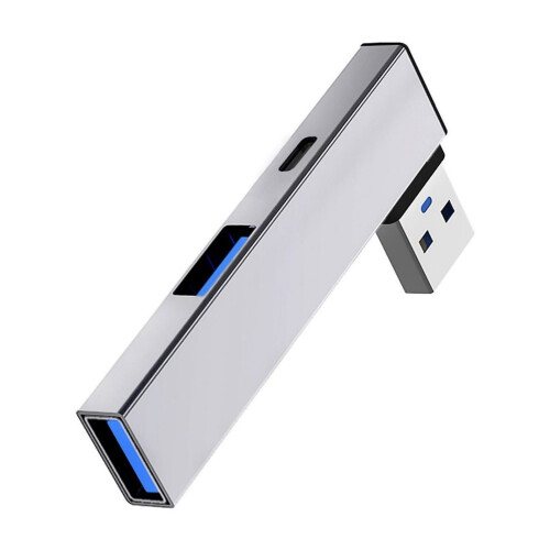 Tragbarer USB 3.0-Hub mit USB-C- und 2 USB-A-Anschlüssen