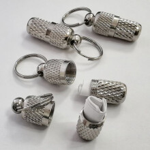 Hunde-ID-kapselanheng i messing, 6-pakning, 3,8 x 0,3 x 0,3 cm