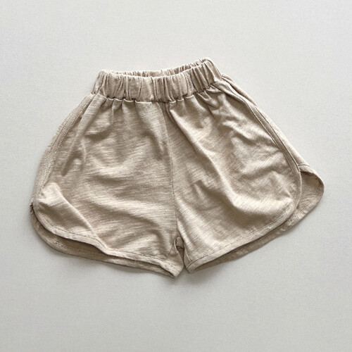 Fotbollsshorts i bomull för flickor, resår i midjan, lös passform 1