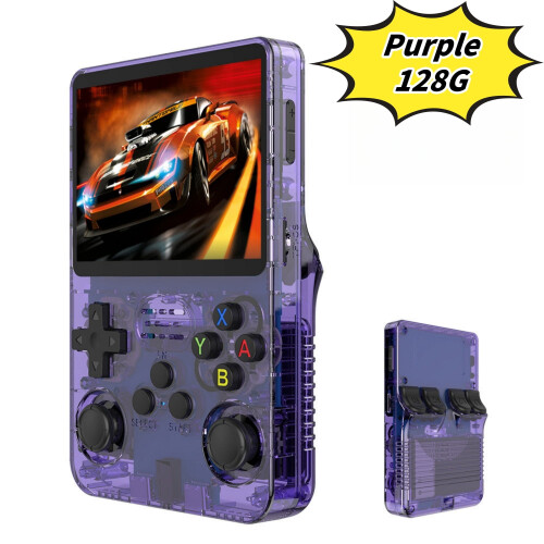 R36S draagbare spelconsole paars 128GB