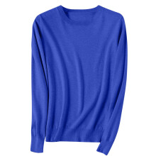 Women's Cotton Sweater Long Sleeve Crewneck Solid Color