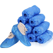 Blauwe wegwerp schoenovertrekken, antislip, waterdicht, 50 paar