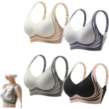 Caralush Bra, Lushfitting Powerful Push-Up Seamless Bra, Super Gather Bra Wireless Push-Up Bra for Women Everyday