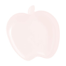Assiettes en plastique en forme de pomme, compatibles lave-vaisselle et micro-ondes
