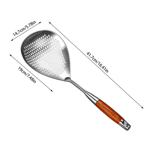 Colher perfurada Lyveit em aço inoxidável, 40,6 cm (16 polegadas) 2
