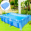 Cubierta de burbujas inflable rectangular grande para piscina 1