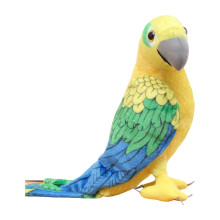 Speelgoedparkiet ornament, zachte papegaai, knuffel, 1 stuk