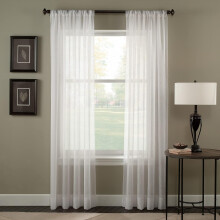 Panneau de rideau en voile froissé Trinity 51 x 63 pouces