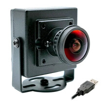 Webcam PC 2K HD, grand angle 160, objectif fisheye 1,8 mm