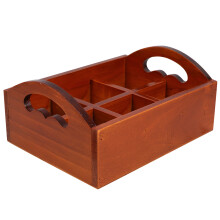 Minkissy Gewürzaufbewahrungsbox aus Holz, braun, 1 Set