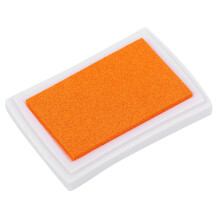 Inktkussen en stempelkussen voor papierknutselwerk, oranje en geel