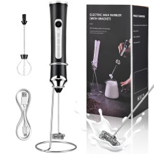 Mousseur à lait portable rechargeable (1 pièce)