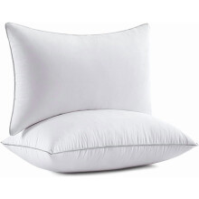 Set di 2 cuscini per letto matrimoniale (Queen size) con imbottitura in cotone, 51x76 cm (20x30 pollici).