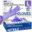 Gants jetables en nitrile violet, imperméables, 4 mil 1