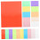 Foi de celofan transparente multicolore, 18 foi 4