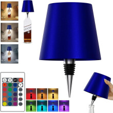 Lampe bouteille avec télécommande bleue (1 pièce)