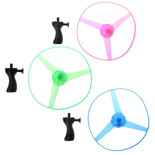 LED flashing flying saucer toy plastic propeller disc