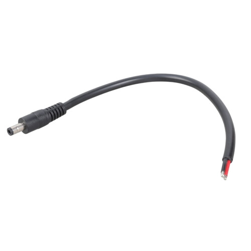 Conector macho nu de 5,5 mm x 2,5 mm com rabicho 5525